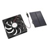 Outdoor Solar Panel Fan Kit Monocrystalline Silicon for Caravans Campers