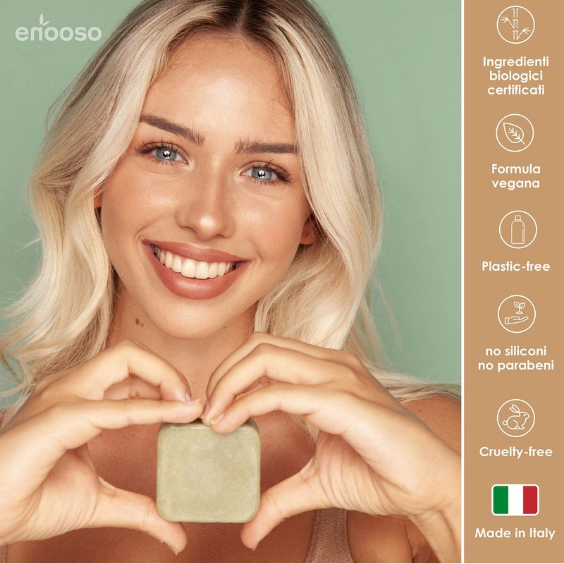 Solid Conditioner Made of Organic Coconut 55 g - Enooso