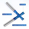2 Pieces Downcut Spiral Burr 1/4 Inch Shank 1/4 Inch