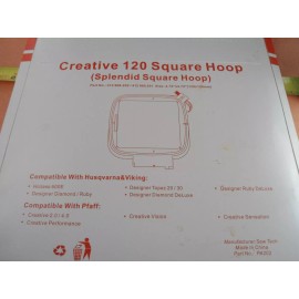 Sew Tech Splendid Square Hoop 120mm Viking Designer Ruby Diamond Pfaff Creative 412968202