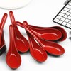 LATRAT 8 Pcs Chinese Won Ton Soup Spoons Plastic Asian