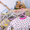 HANGERWORLD 18 Pack 11.8inch White Plastic Kids Hanger - Sized