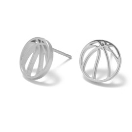 Fashion Sport Stud Earrings Stainless steel Silver Earrings Jewelry Gifts for Women Men, Stainless Steel, No Gemstone