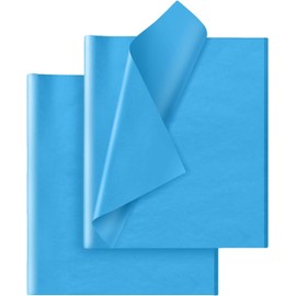 Light Blue Tissue Paper for Gift Bags - 30 Sheets of Light Blue Wrapping Tissue Paper Bulk Packaging Paper for Weddings Birthday DIY Project Christmas Gift Wrapping Crafts Decor (14 x 20 Inch)