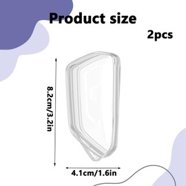 Huybaa Key Cover for VW Golf 8 MK8 GTE GTI ID.3 ID.4, Seat Leon MK4 Tarraco Ateca, 2 Pieces Car Key Remote Smart Key Case