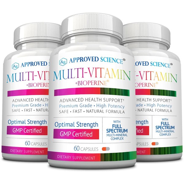 Approved Science Multi-Vitamin - with Full-Spectrum B-Vitamins, Green Tea, Lutein,
