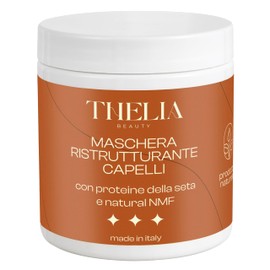 Thelia Beauty Restructuring and moisturising hair mask with silk protein and natural NMF, natural product without parabens, dermatologically tested, made in Italy, 250 ml