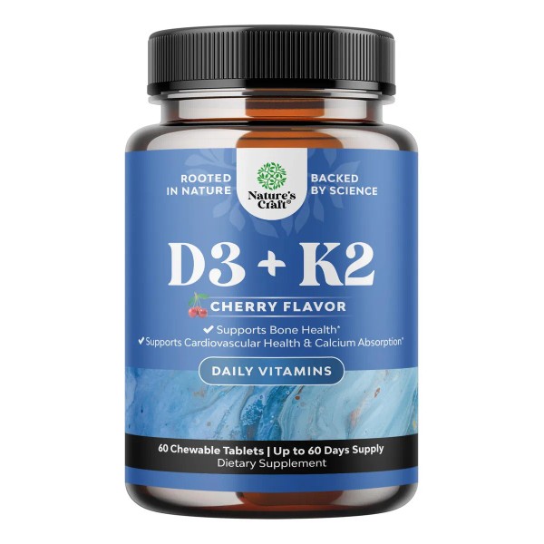 Natures Craft Vitamina D3 2000 Iu Con K2 - 60