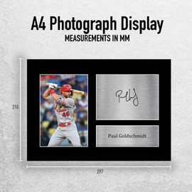 HWC Trading A4 Paul Goldschmidt St. Louis Cardinals Gifts Printed Signed Autograph Picture for Baseball Memorabilia Fans - A4