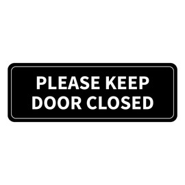 Please Keep Door Closed Sign Sticker,Waterproof and Weatherproof, Indoor/Outdoor Use Close Gate Behind You Sign Stickers for Workplace, Restricted Areas, Garages