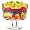 Royalty Art European Trifle Bowl with Pedestal, Round Dessert Display