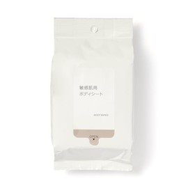 MUJI 84473302 Body Sheets for Sensitive Skin, 20 Sheets / Approx. 9.8 x 7.9 inches (250 x 200 mm)