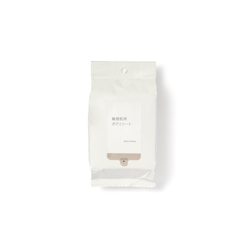 MUJI 84473302 Body Sheets for Sensitive Skin, 20 Sheets /