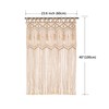 Hysunland French Door Window Curtains Handmade Macrame Side Window Curtain