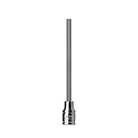 Capri Tools 3-0605 Long 4 mm Hex Bit Socket, 1/4-Inch Drive, Metric