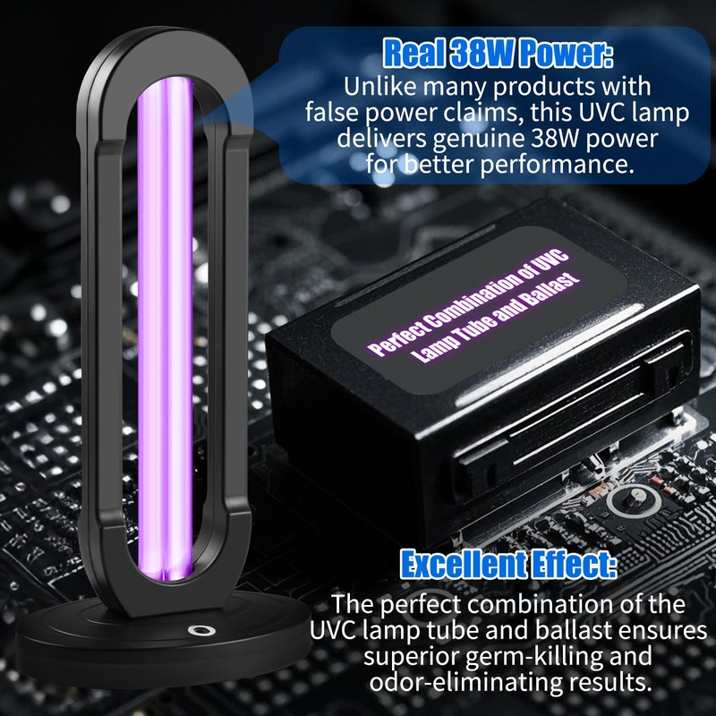 Tesiplz 38W UV Light UVC Lamp | 265nm Air &