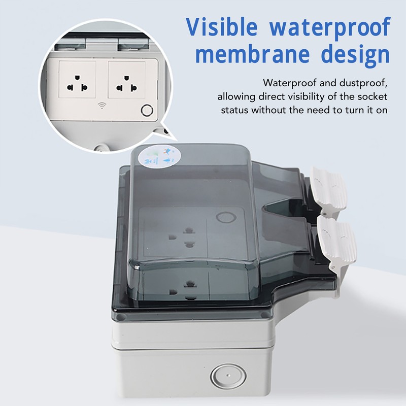 Outdoor Outlet WIFI IP66 Waterproof Socket With Timer for Patio