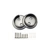 QCAA Heavy Duty Solid Metal Closet Rod Socket Set, 1-3/8'',