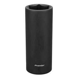 'Sealey – Impact Socket Deep 1/2 Sq Drive, red, 22mm