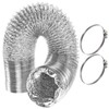 SPARES2GO Universal 5m Extra Long Aluminium Flexible Tumble Dryer Vent