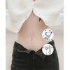 vcmart Fake Belly Button Piercing Rings Gold False Piercing Belly