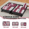 10 Set Compression Packing Cubes for Travel Essentials,Compressible Expandable Packing