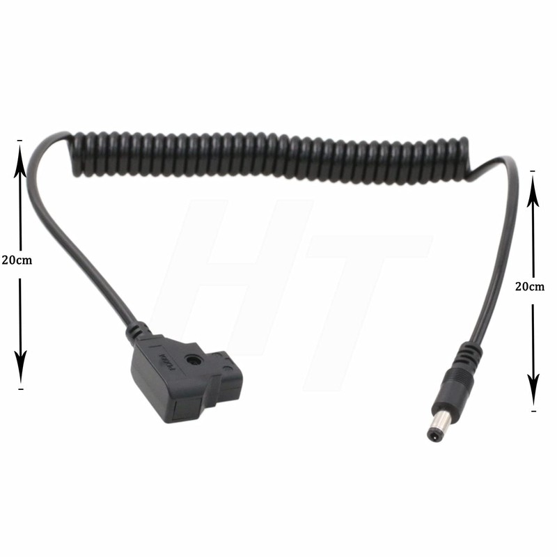 Camera Monitor D-tap DC Barrel 5.5 * 2.5mm Coiled Power
