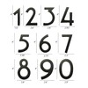 NACH Self Adhesive House Numbers for Outside, 4 inch Aluminum