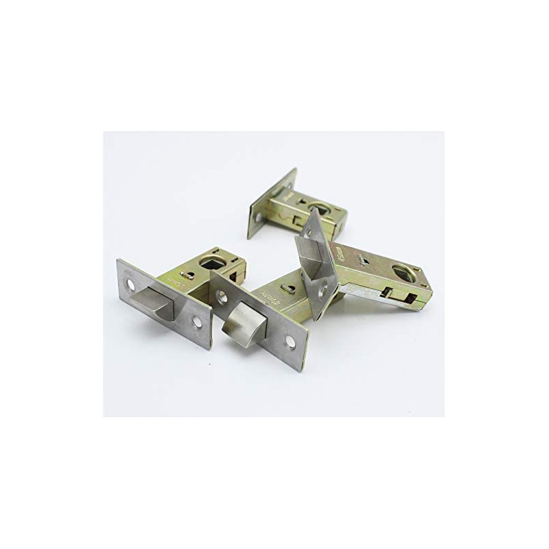 TOOLSTAR Door Latches, Stainless Steel Tubular Mortice Latches Flat 45mm