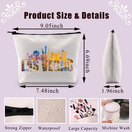 BDPWSS Las Vegas Makeup Bag Las Vegas Souvenir for Women Casino Gift Vegas Vacation Travel Toiletry Bag Las Vegas Trip Gift (Las Vegas CA)