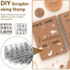 6 sheets of clear stamps (letters)