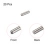 sourcing map Dowel Pins 304 Stainless Steel Round Head Flat