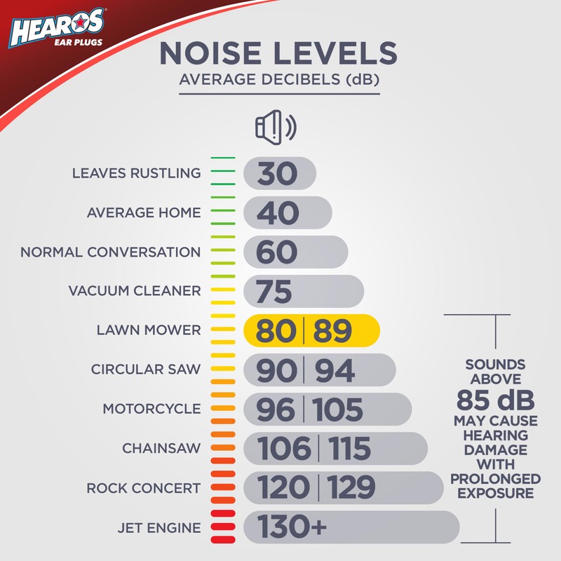 Hearos Earplugs Rock 'n Roll Series with Free Case, 1-Pair,
