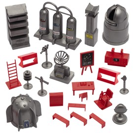 BMC Classic SciFi Mars Base Camp - 24pc Plastic Army Men Space Accessory Playset