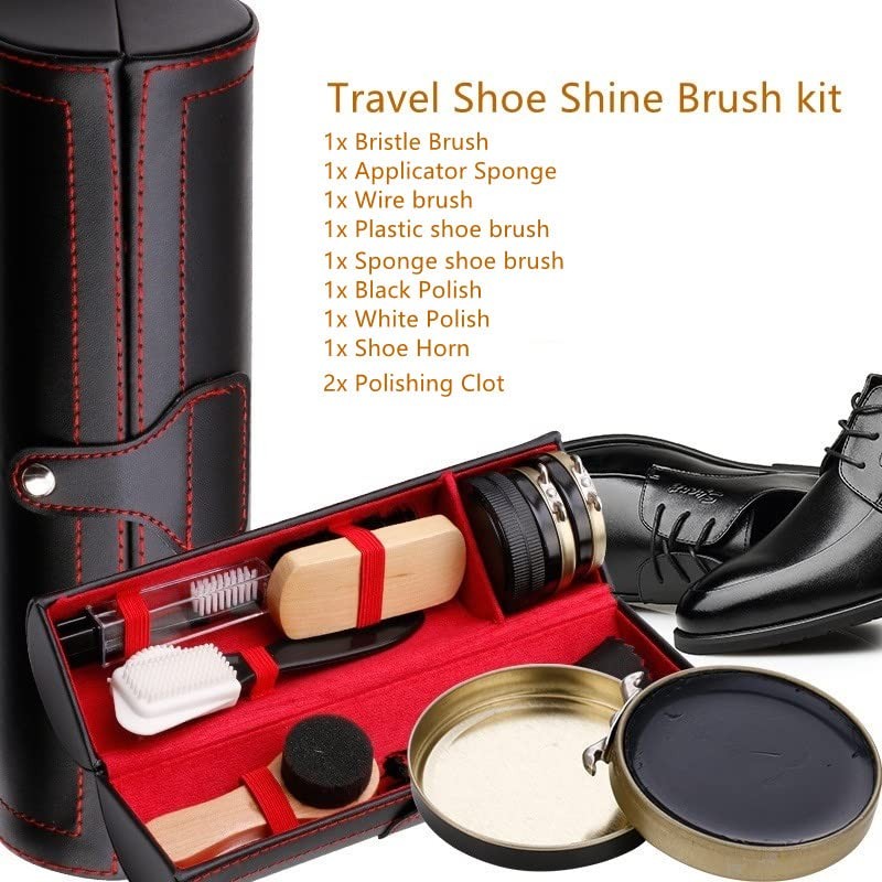 Cleaning Shine Care Barrel Set 11 Piece, black