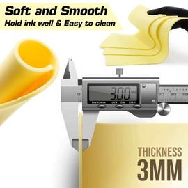 3MM Tattoo Übungshaut – TONBAO 3 Stück Doppelseitige Übungshaut, 20 x 30 x 0,3 cm Gefälschte Übungshaut für Tattoo Zubehör, Anfänger und erfahrene Tattoo Künstler