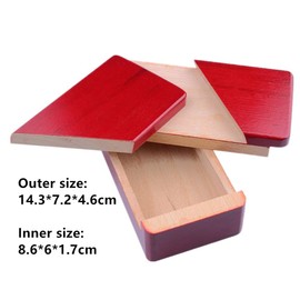 Moraphee Wooden Puzzle Box Brain Teaser Secret Jewellery Gift Box for Christmas Surprise