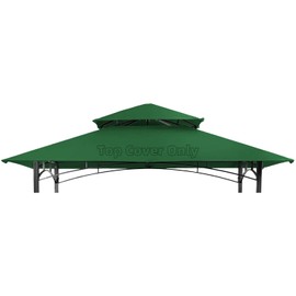 5' x 8' Grill Gazebo Replacement Canopy Roof,Waterproof Double Tiered Shelter BBQ Canopy Top for Model L-GG001PST-F