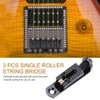 3 PCS Single Roller String Bridge 3cm for Guitar Musical