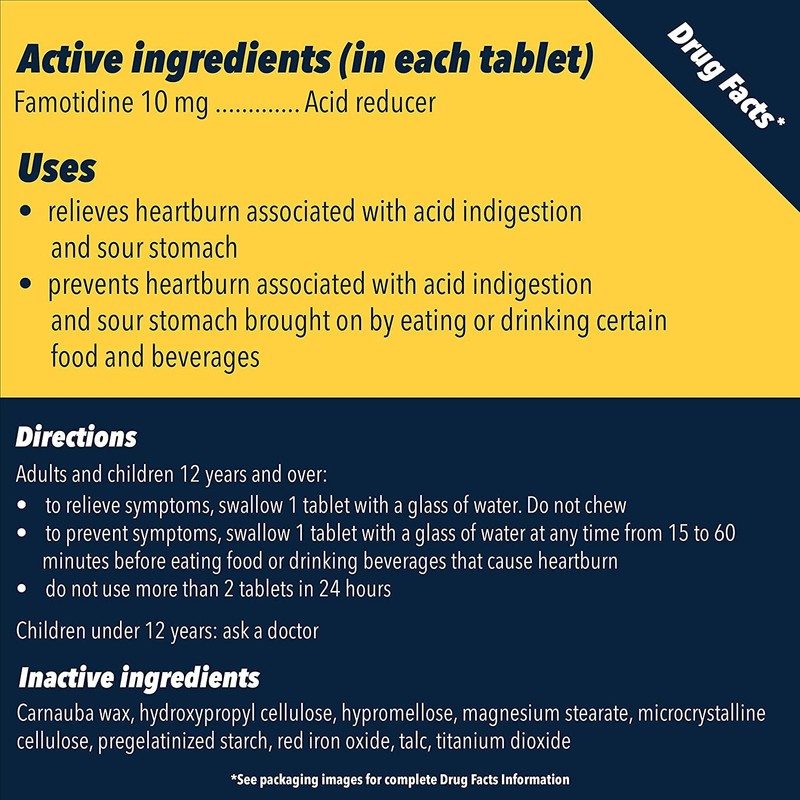 Pepcid AC Tablets Original Strength 90 Tablets (Pack of 2)