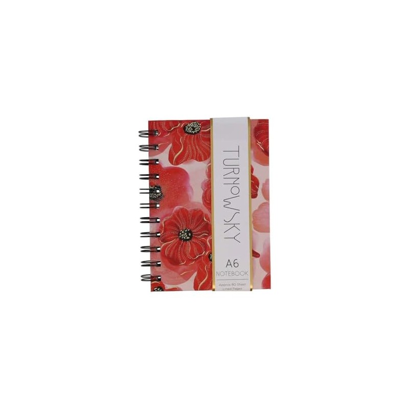 Poppy A6 Side Spiral Notebook - Turnowsky