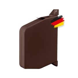 BAUHELD BAUHELD? Rolladen-Gurtwickler Aufputz [Einf?delautomatik] - Robuster Rollladen Aufwickler fr Rolladengurt 14mm [ohne Gurt] - 180 Schwenkbar - Mini Rollo-Wickler mit Lochabstand 153mm - Braun