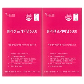 Newt One 뉴트원 콜라겐 프리미엄 5000 20ml x 15포 2개 / 써클 Newt One Collagen Premium 5000 20ml x 15 Pouches x 2 / Circle