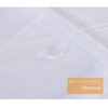 YOAVIP 9x12 A4 Clear Zip Plastic Wallet Envelopes File Document