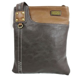 CHALA SWING Pack Smartphone Cross-Body Purse Purse Charm (Brown - Ivory Cat)