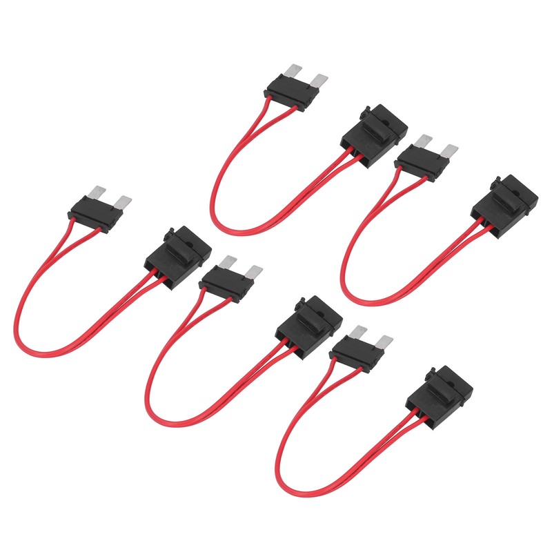 5Pcs Car Fuse Holder Connector Mini Heavy Duty Wire Extension