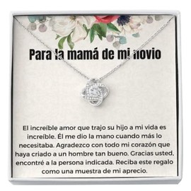 WISHICIOUS - To My Boyfriends Mom Gift Spanish, Christmas Gifts for Boyfriends Mom - In Spanish, Regalo Para La Mamá de mi Novio, Regalo de cumpleaños Para La Mamá de mi Novio