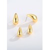 LILIE&WHITE Gold Teardrop Earrings Set, Hypoallergenic & Tarnish-Resistant, 14K Gold-Plated
