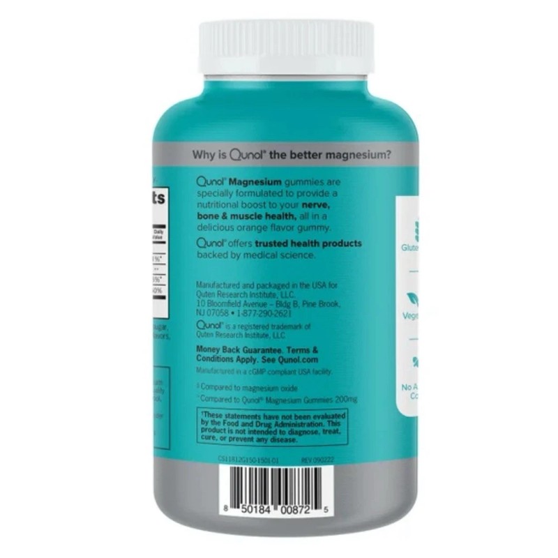 Qunol Magnesium Citrate Extra Strength 250 mg, 150 Gummies