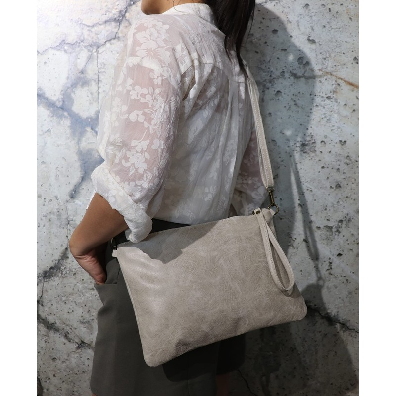 SH Leder Clara G396 Genuine Leather Shoulder Bag Clutch in